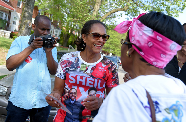 Sheila Dixon in April (Photo by Lloyd Fox/Baltimore Sun)</p>  