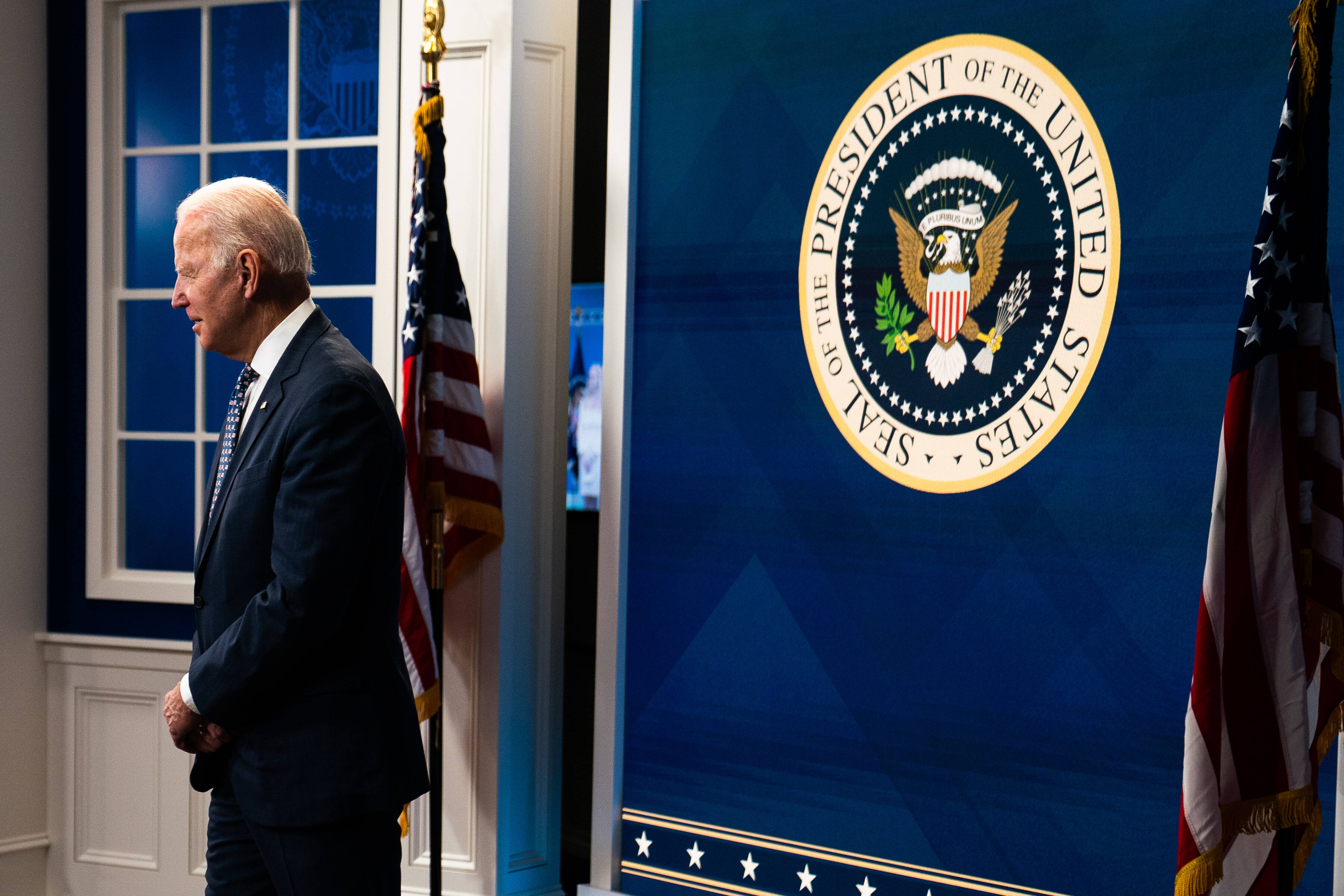 Biden announces his nominee for chair of the Federal Reserve on Monday. (Demetrius Freeman/The Washington Post)