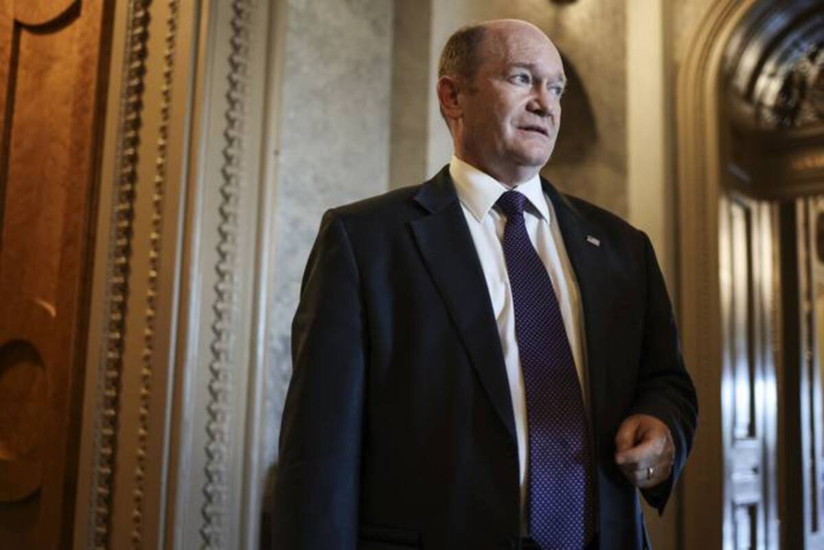 Sen. Chris Coons (D-Del.) organized the bipartisan BBQ. (Photo by Anna Moneymaker/Getty Images)