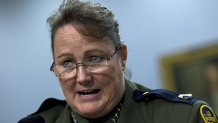 Border Patrol Chief Carla Provost testifies before a House Appropriations subcommittee on Wednesday. (Jose Luis Magana/AP)  