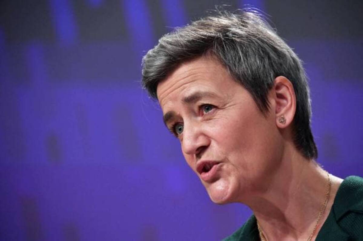 European Commission Executive Vice President Margrethe Vestager announced the proposed rules in December 2020. (John Thys/AFP/Getty Images)
