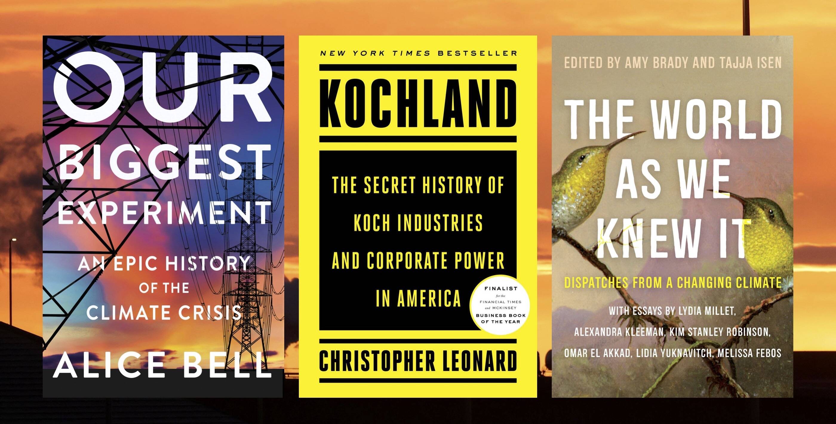 Counterpoint Press/Catapult; Simon &amp; Schuster; Catapult; background photo by Yves Herman/Reuters.