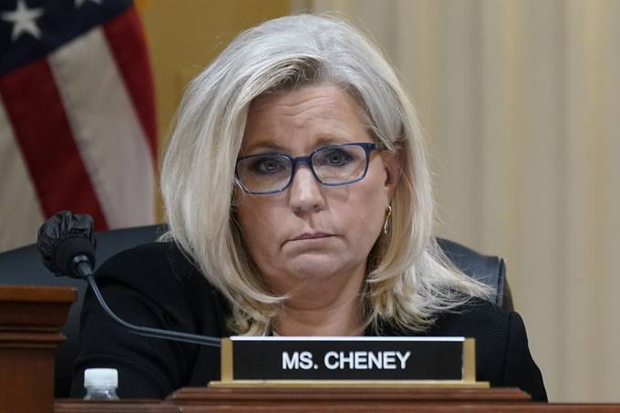 Rep. Liz Cheney (R-Wyo.) listens as the House select committee investigating the Jan. 6 attack on the U.S. Capitol holds a hearing at the Capitol in Washington, on July 12. (AP Photo/J. Scott Applewhite)