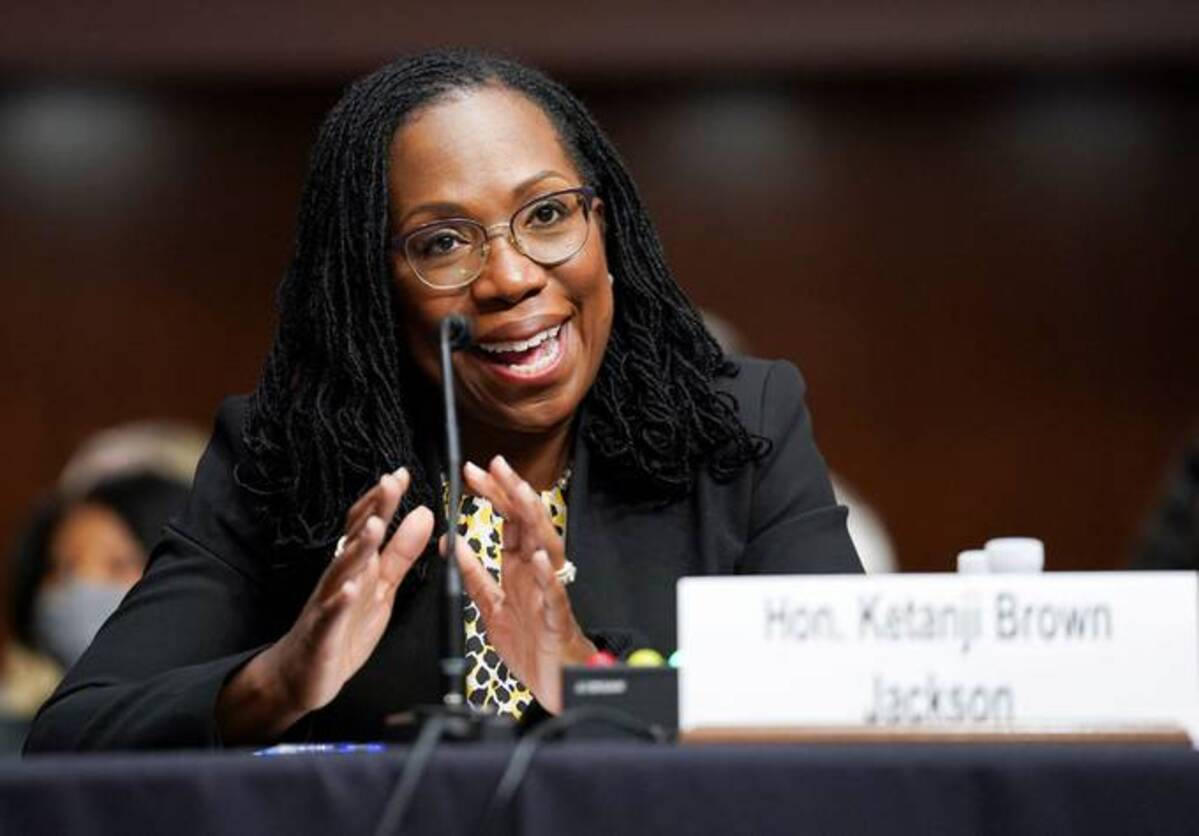 Ketanji Brown Jackson testifies before a Senate Judiciary Committee hearing. (Kevin Lamarque/Reuters)