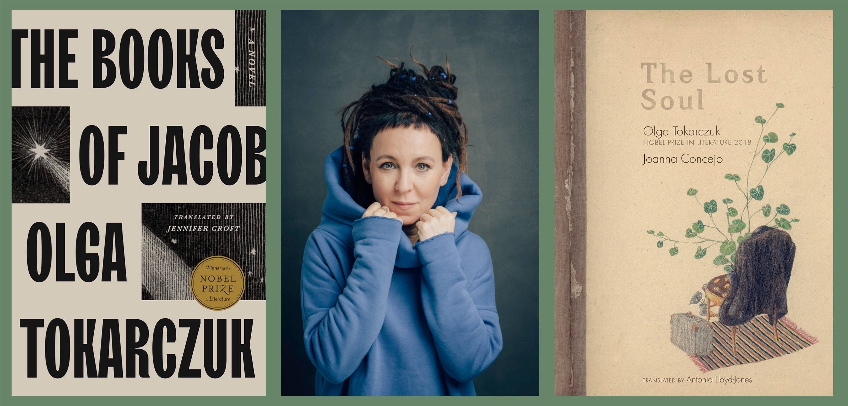 Riverhead; Nobel Prize-winner Olga Tokarczuk (Photo by Lukasz Giza/Riverhead); Seven Stories Press