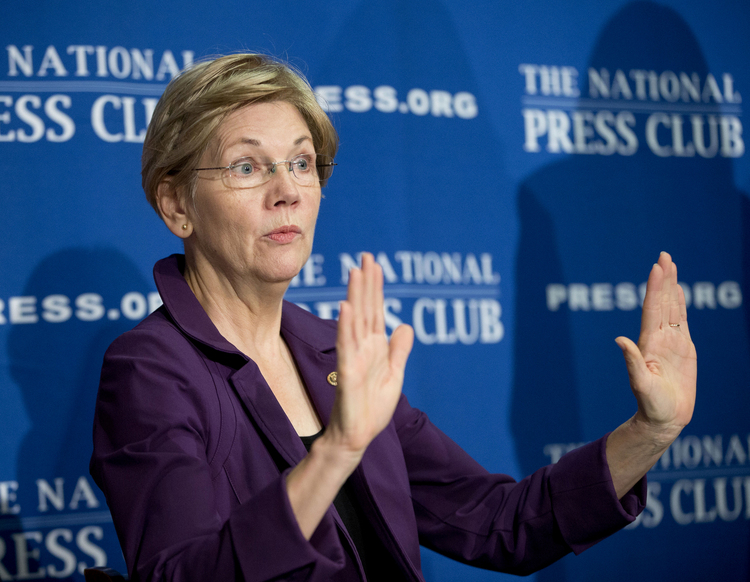 Elizabeth Warren (AP Photo/Pablo Martinez Monsivais, File)</p>  