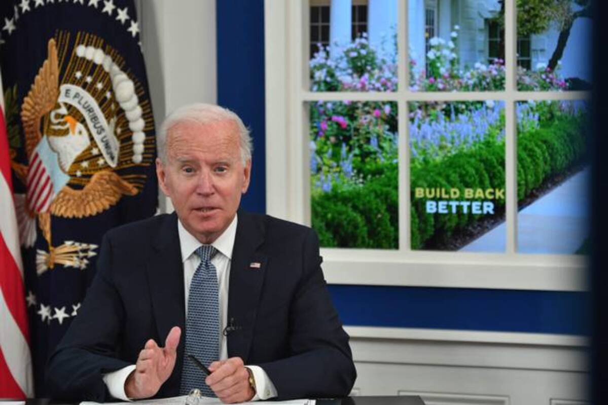 Biden speaks during a meeting with business leaders and CEOs on the need to address the debt limit. (Nicholas Kamm/AFP)&nbsp;