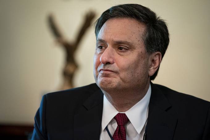 White House Chief of Staff Ron Klain, during a Cabinet meeting in July. Mandatory Credit: Photo by Al Drago/POOL/EPA-EFE/Shutterstock&nbsp;