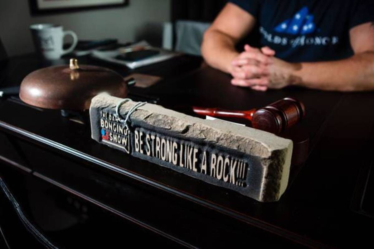 Dan Bongino, a conservative commentator, is photographed in Stuart, Fla., March 18, 2021. (Calla Kessler/The Washington Post)