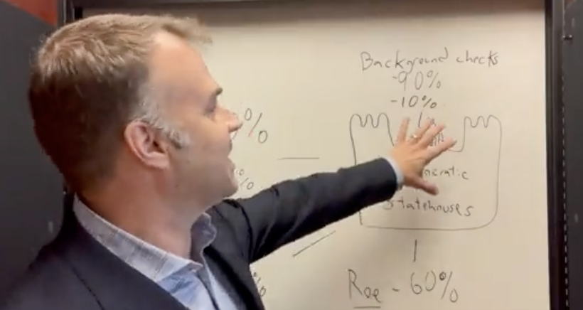 David Pepper talks about gerrymandering in a video shot by his iPhone. (Twitter)