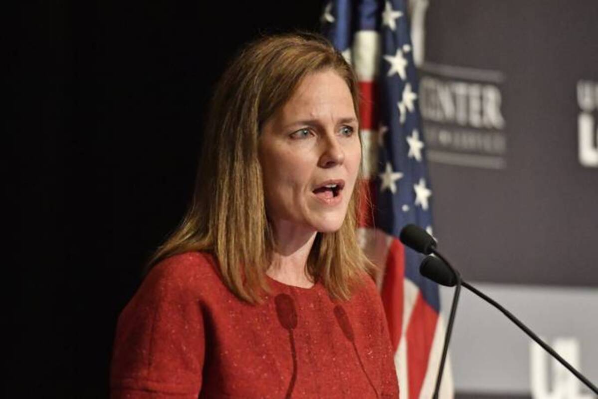 Supreme Court Associate Justice Amy Coney Barrett decried the media's 