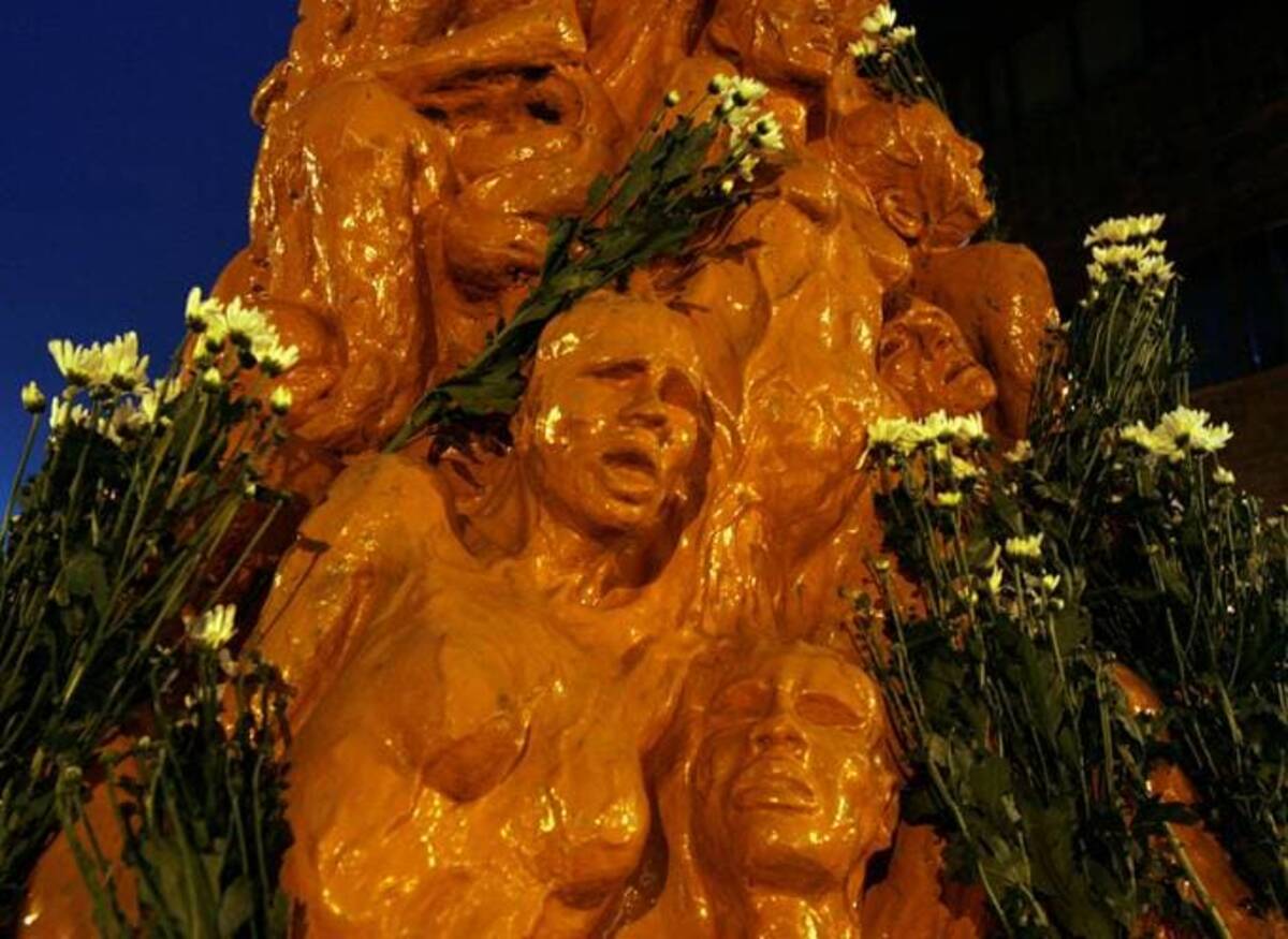 Flowers are laid on the 