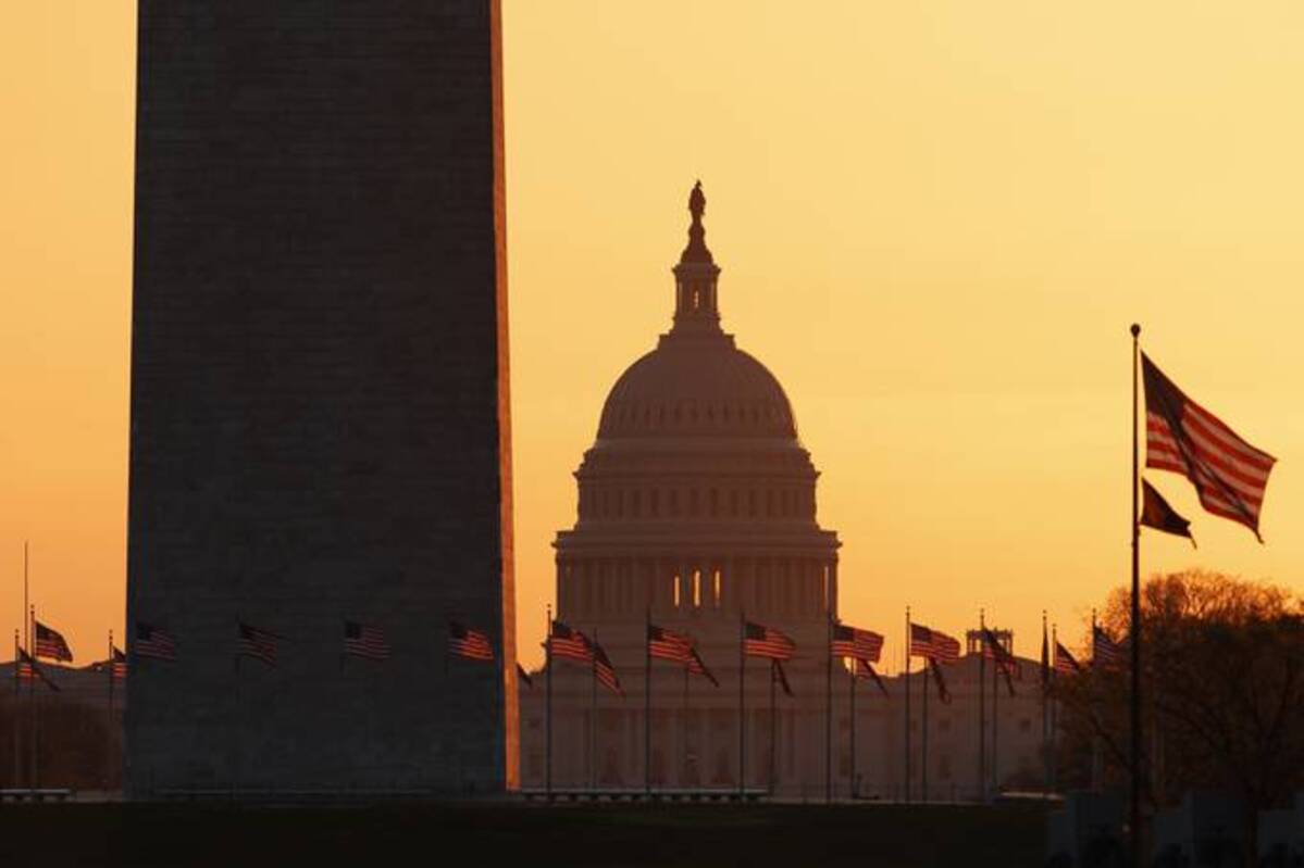 The Washington Monument and the U.S. Capitol are seen in Washington. (Carolyn Kaster/AP)