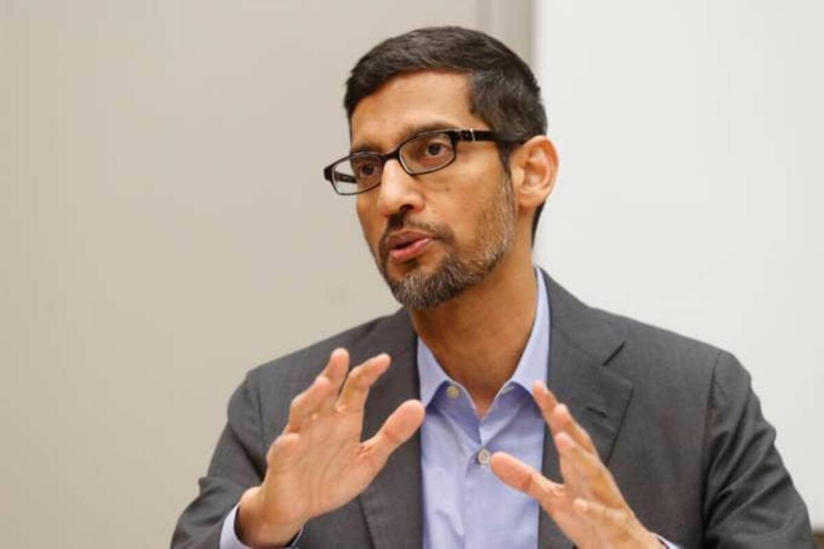 It's a rare public statement about antitrust legislation from Google CEO Sundar Pichai. (LM Otero/AP)
