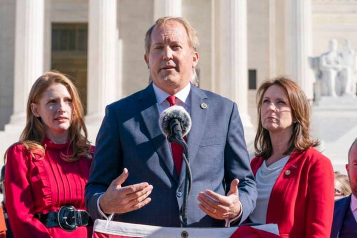 Texas Attorney General Ken Paxton (R) is at the center of several lawsuits led and defended by GOP-helmed states, including on voting rights and vaccine mandates. (AP Photo/Jacquelyn Martin)