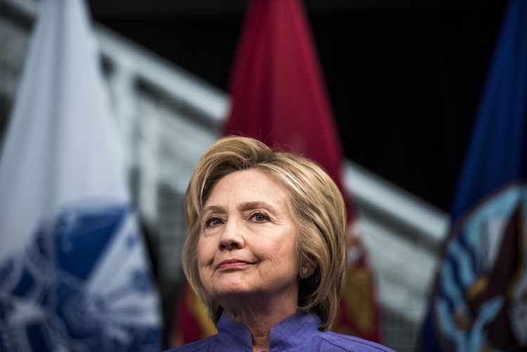 Clinton campaigns&nbsp;in Virginia.&nbsp;(Melina Mara/The Washington Post)</p>  