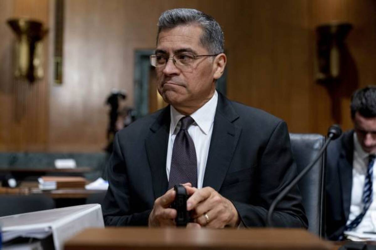 Health and Human Services Secretary Xavier Becerra. (AP Photo/Andrew Harnik, File)