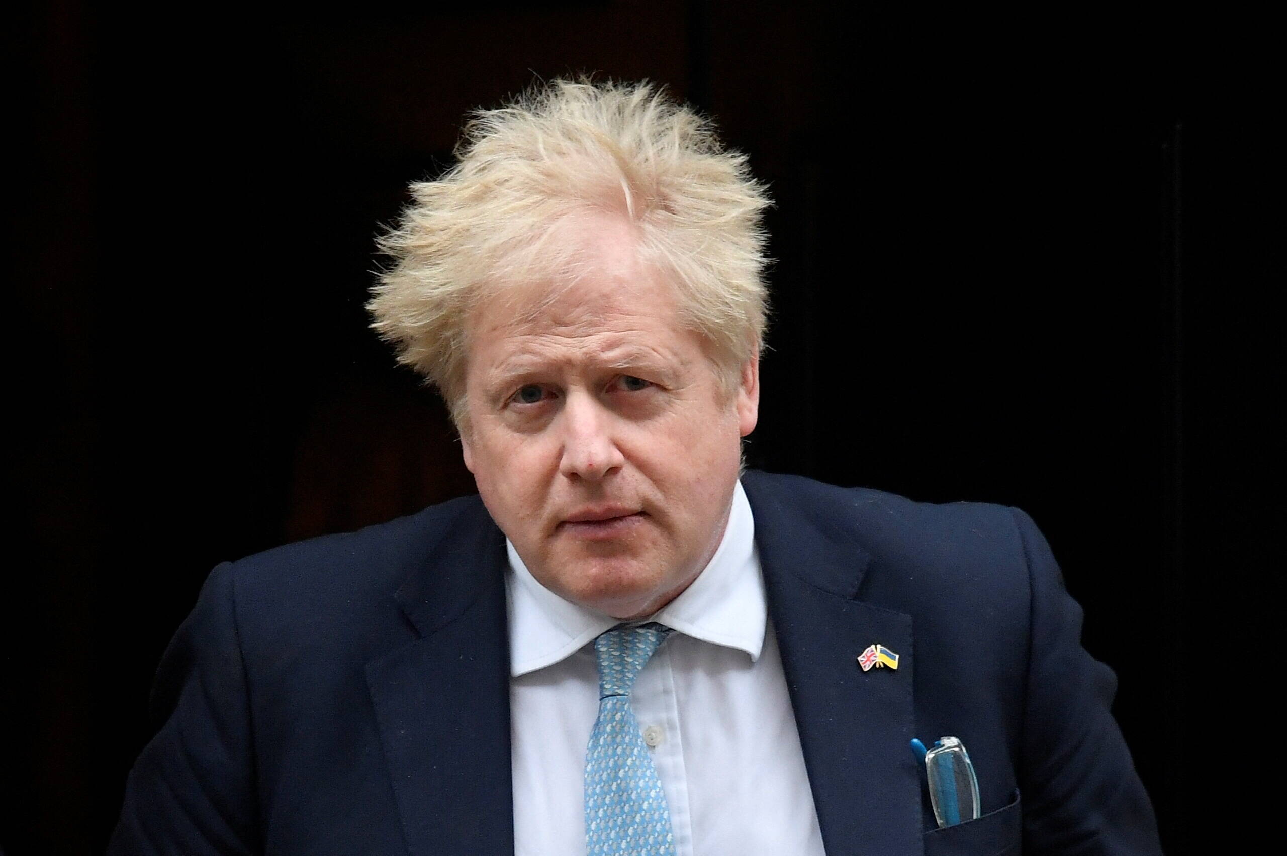 British Prime Minister Boris Johnson leaves 10 Downing Street in London on March 30. (Toby Melville/Reuters)