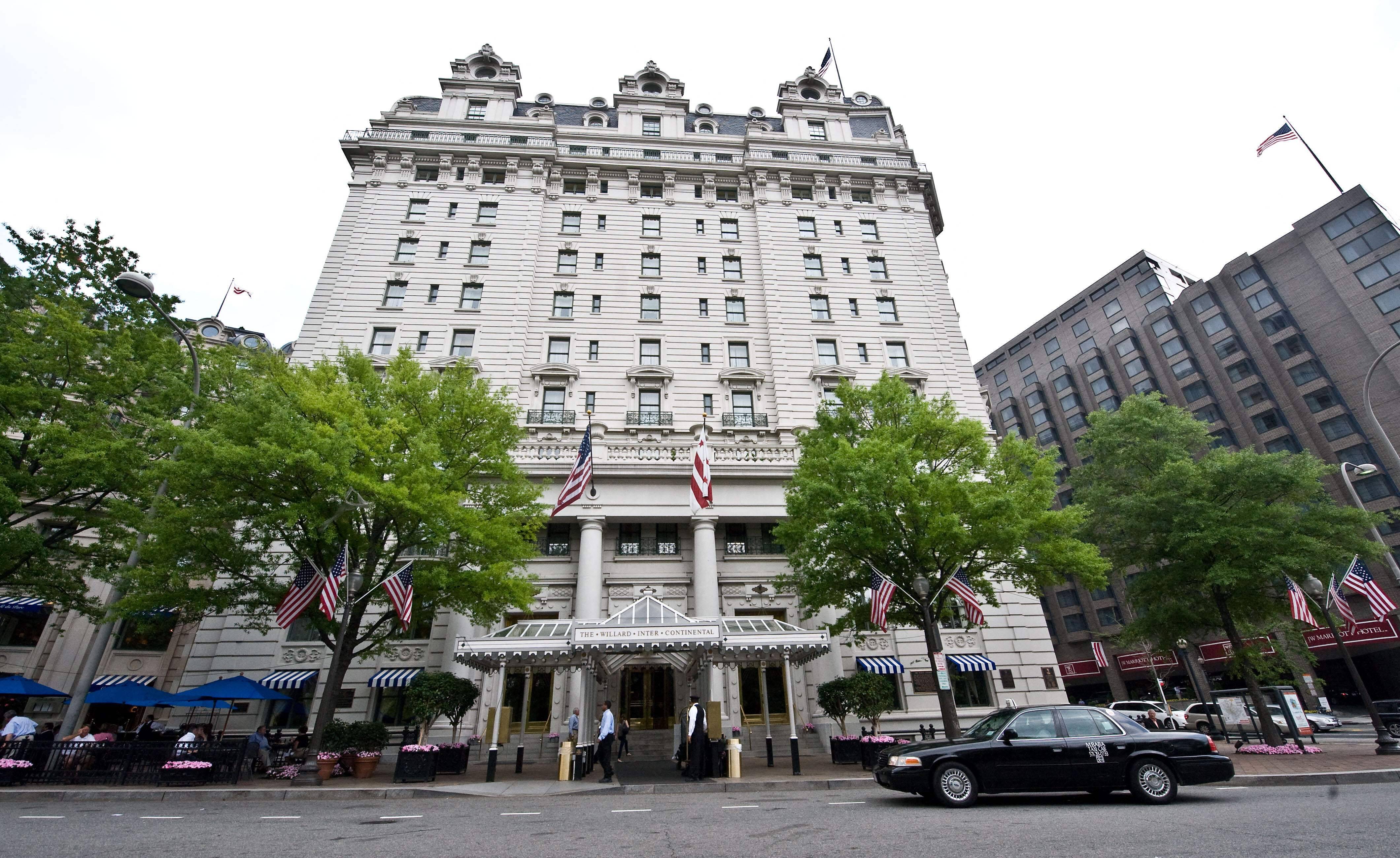 The Willard hotel, where Trump supporters strategized how to overturn the election. (