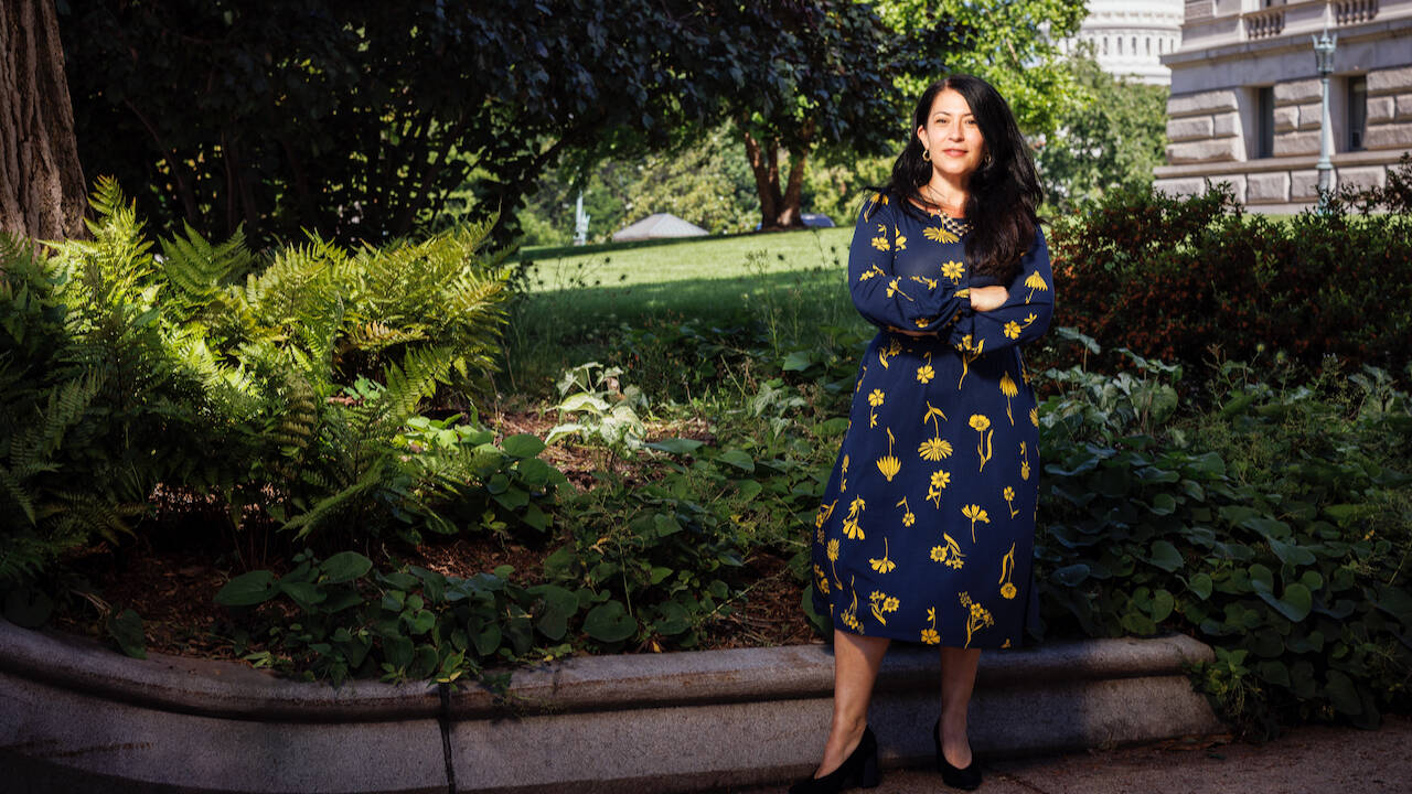 Ada Limón has been named the 24th U.S. poet laureate. (Shawn Miller/Library of Congress via AP)