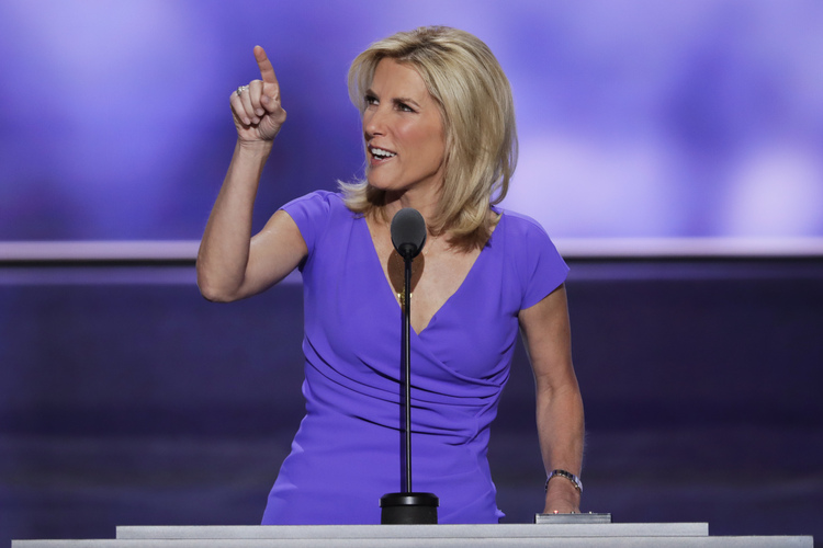 Laura Ingraham&nbsp;speaks at the RNC in July. (J. Scott Applewhite/AP)</p>  