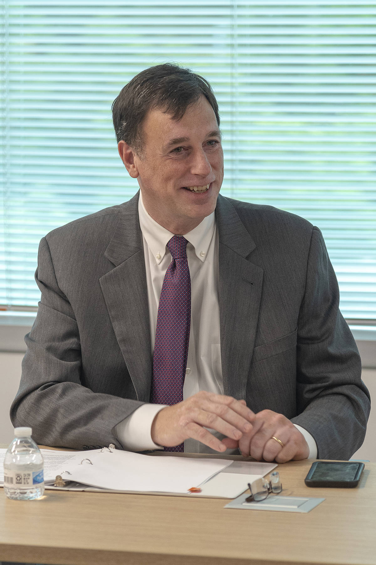 Rob Joyce, director of NSA's Cybersecurity Directorate, speaks to reporters at the agency's Cybersecurity Collaboration Center. (NSA)&nbsp;