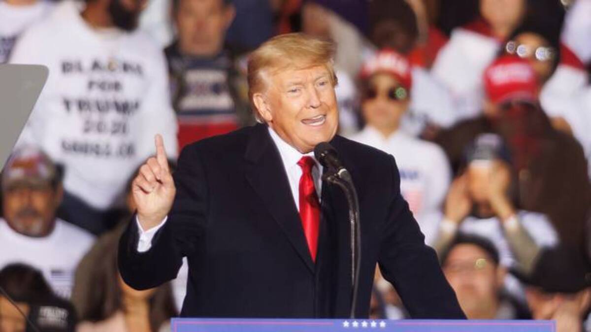 &nbsp;Former President Trump speaks at the 