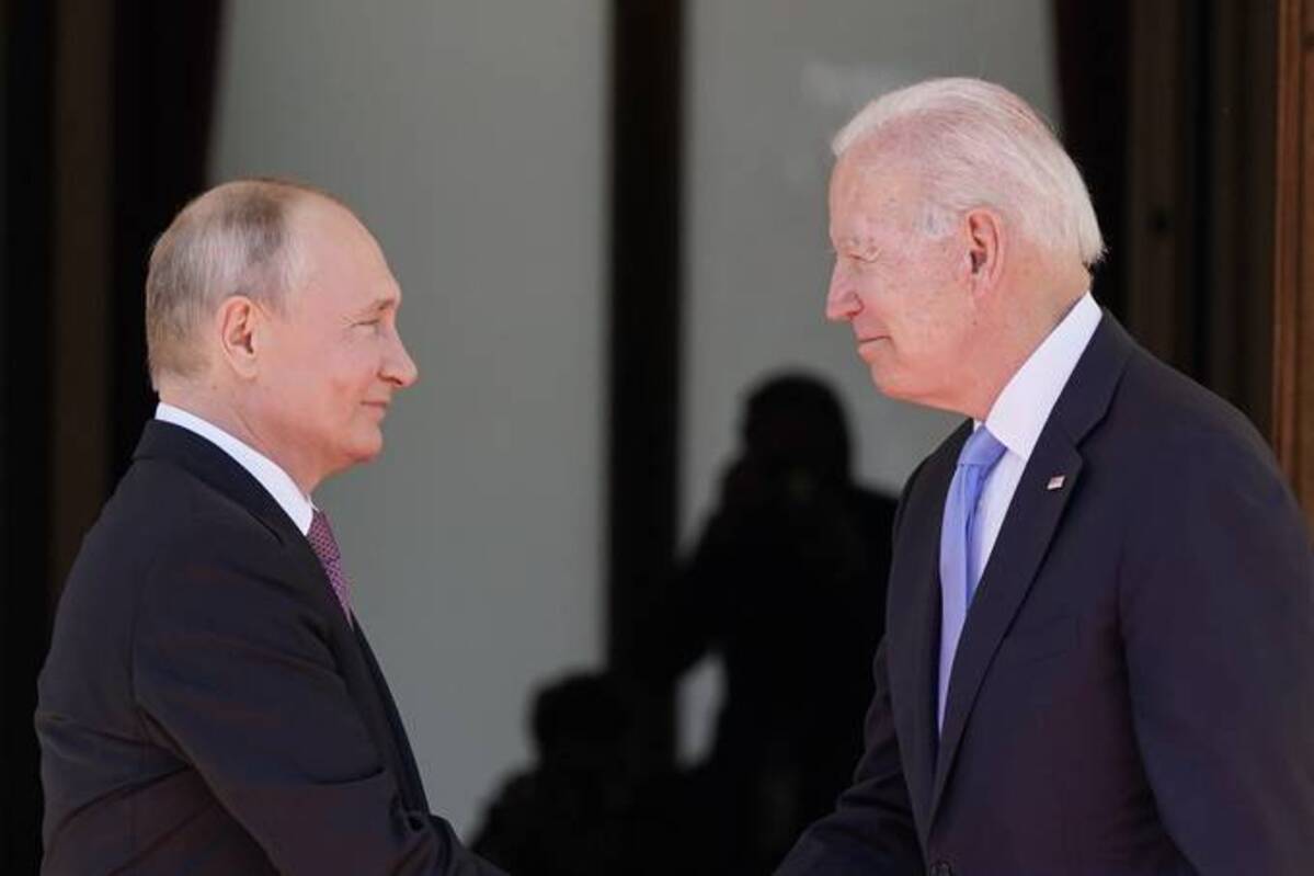 President Biden meets with Russian President Vladimir Putin. (Patrick Semansky/AP)
