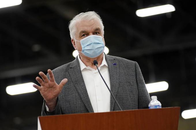 Nevada Gov. Steve Sisolak. (John Locher/AP)