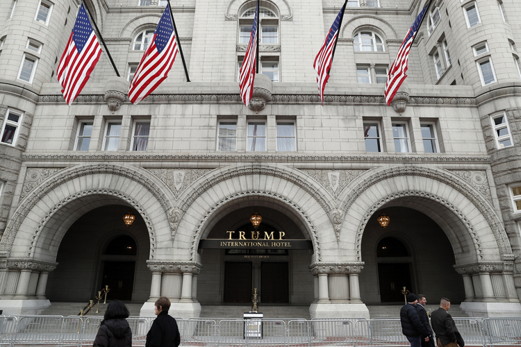 The Trump Hotel in Washington&nbsp;(Alex Brandon/AP)</p>  