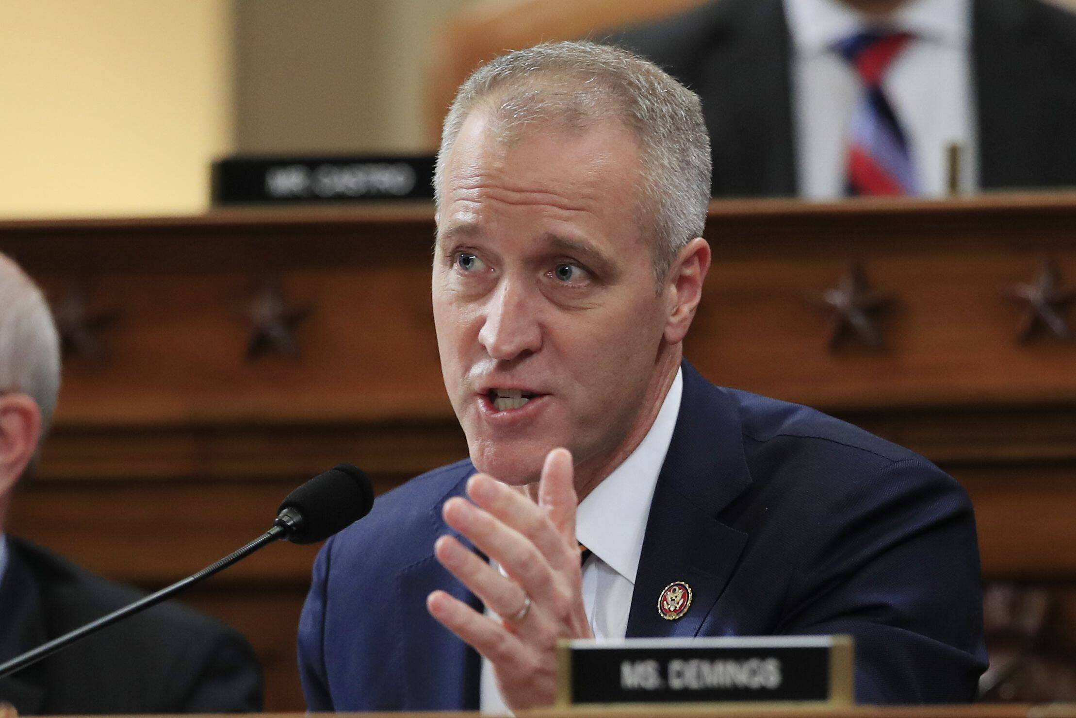 Rep. Sean Patrick Maloney, a New York Democrat, speaks during a meeting of the House Intelligence Committee on Capitol Hill on Nov. 21, 2019. (Manuel Balce Ceneta/AP)