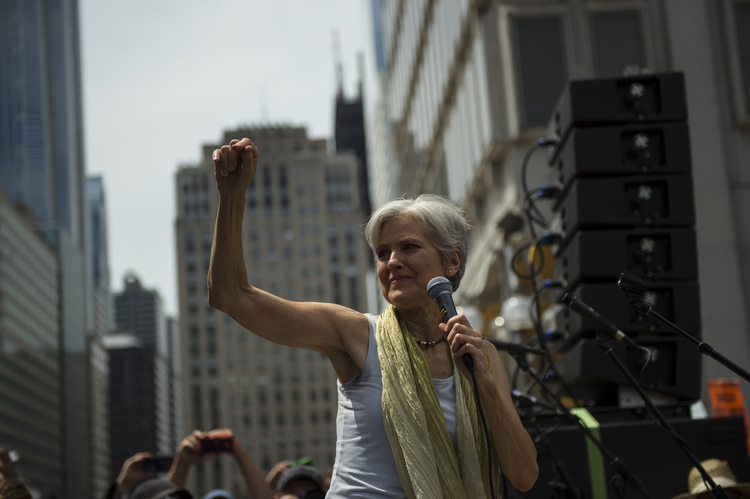 Green Party candidate Jill Stein speaks in Philly last month. (Michael Robinson Chavez/The Washington Post)</p>