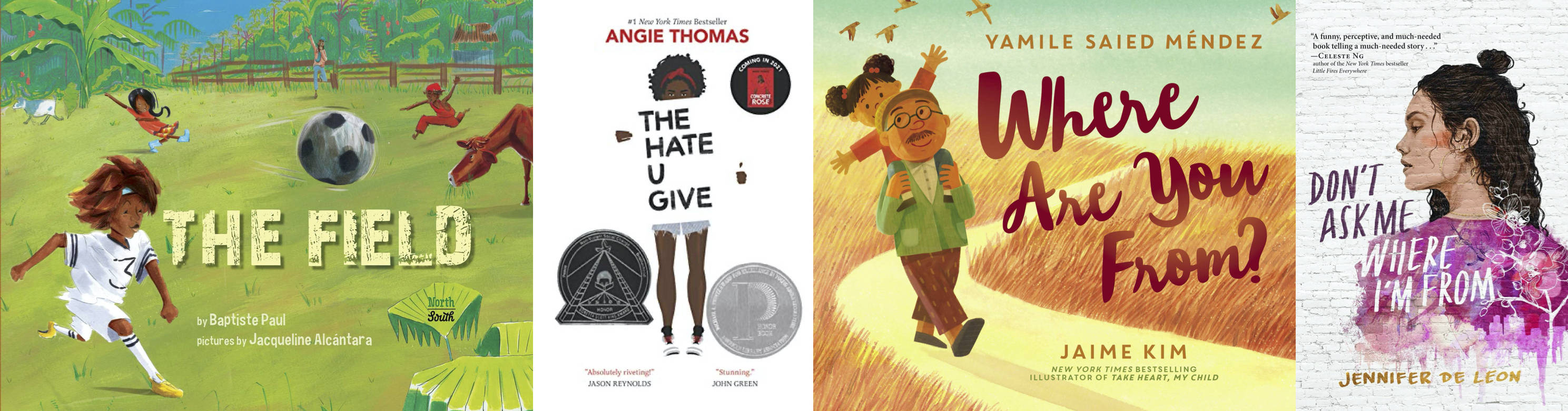Previous winners of WNDB's Walter Grants have included Jacqueline Alcántara, Angie Thomas, Yamile Saied Méndez and Jennifer de Leon. (NorthSouth Books; Balzer + Bray; HarperCollins; Atheneum)