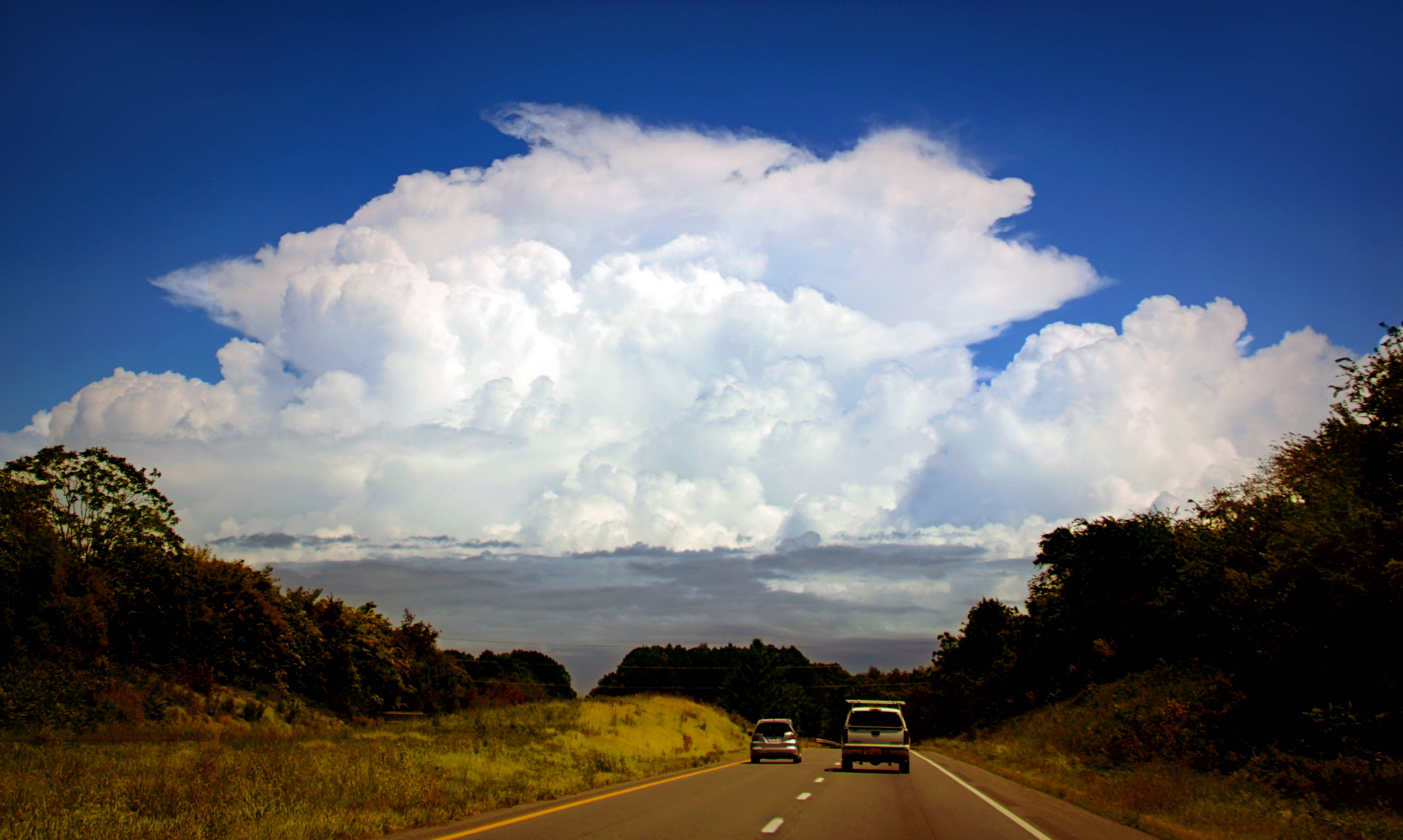 A thunderstorm moving through Northern Virginia as viewed from Culpeper on Wednesday. (Kevin Ambrose)