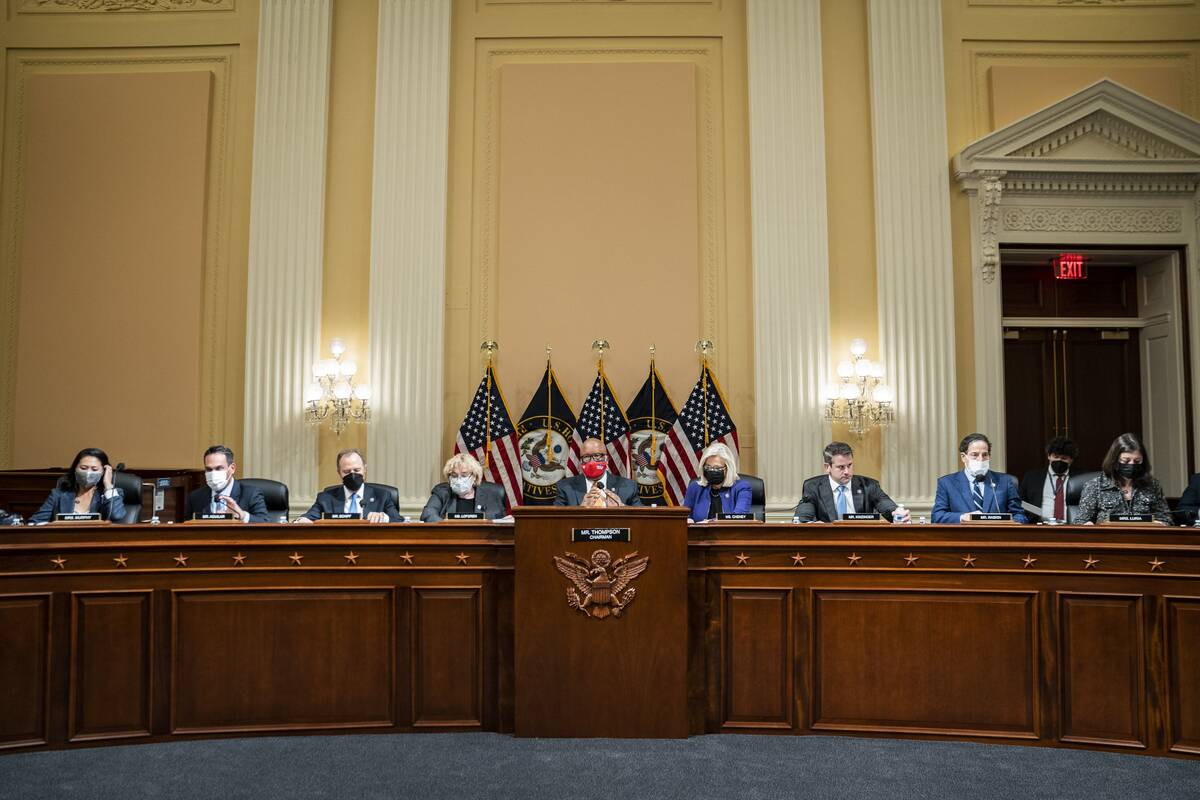 The House select committee investigating the Jan. 6 insurrection meets on Oct. 19, 2021, to vote on whether to hold Steve Bannon in contempt. (Jabin Botsford/The Washington Post)