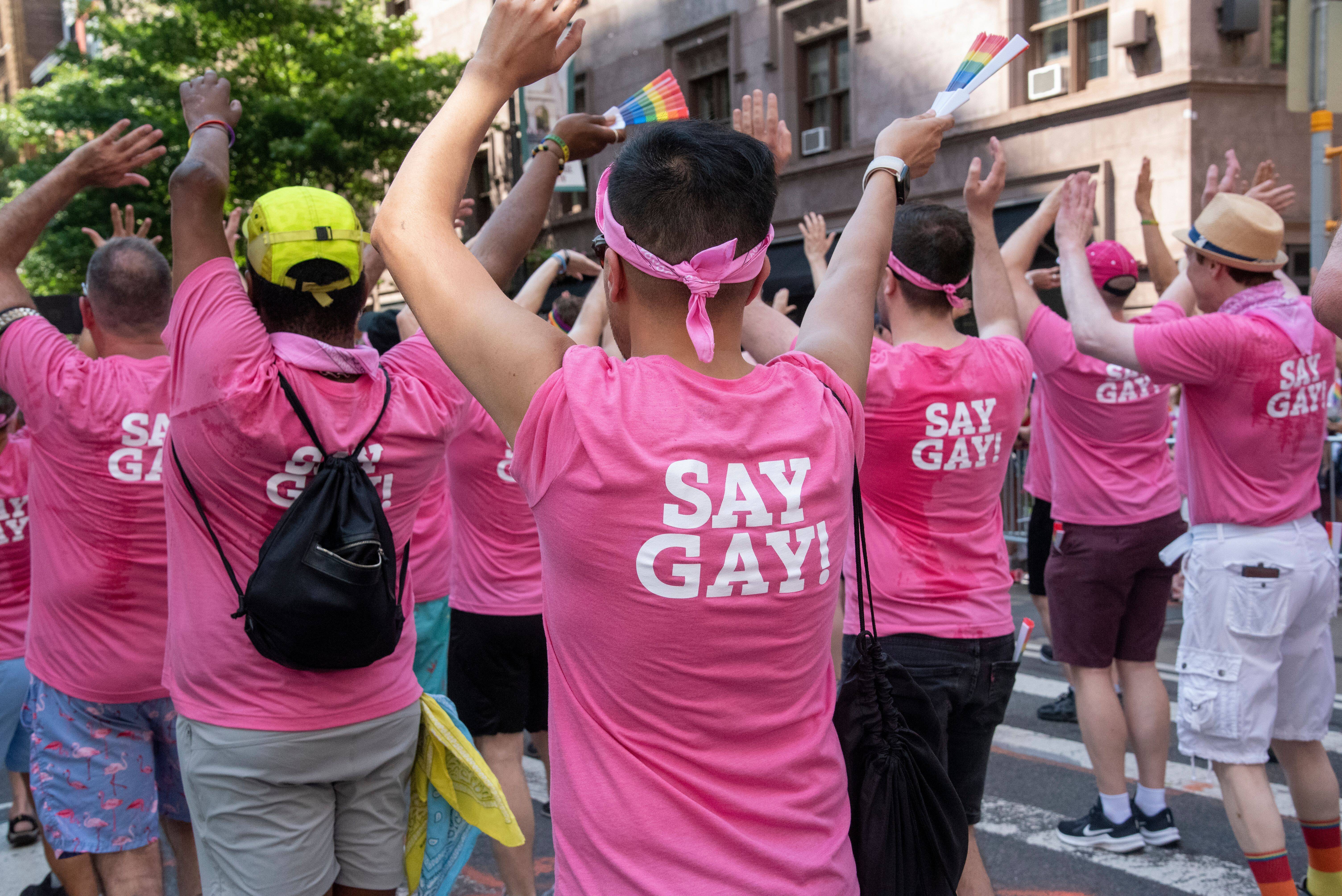 A New York pride event in June. (Sarah YENESEL/EPA-EFE/Shutterstock)
