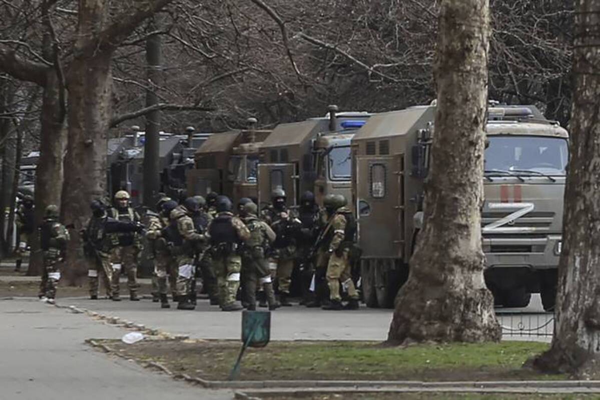 Kherson was the first major Ukrainian city to fall to Russian forces after the invasion. (Olexandr Chornyi/AP)