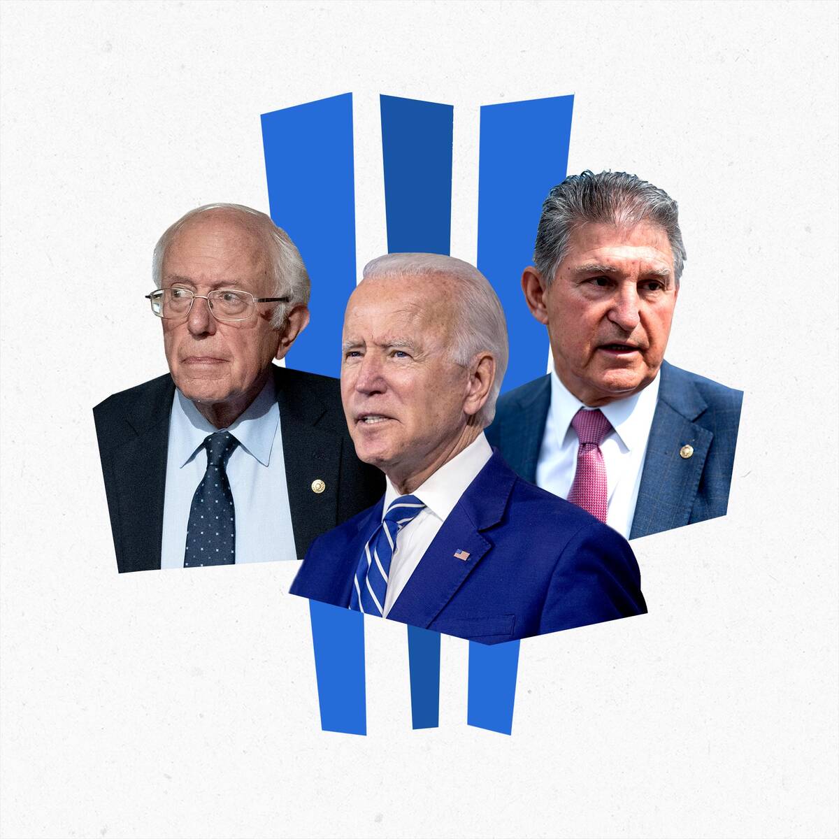 Washington Post illustration; Andrew Harnik/AP; Stefani Reynolds/Bloomberg News; Jabin Botsford/The Washington Post