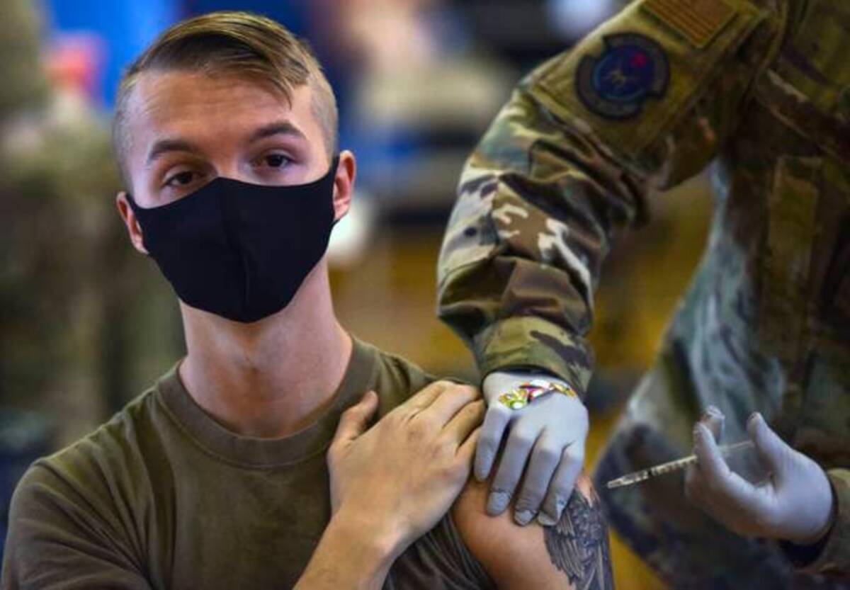 Military service members were told by Defense Secretary Lloyd Austin they must immediately begin to get the coronavirus vaccine in a memo Wednesday, Aug. 25, 2021. (Anthony Nelson Jr./Department of Defense/AP)