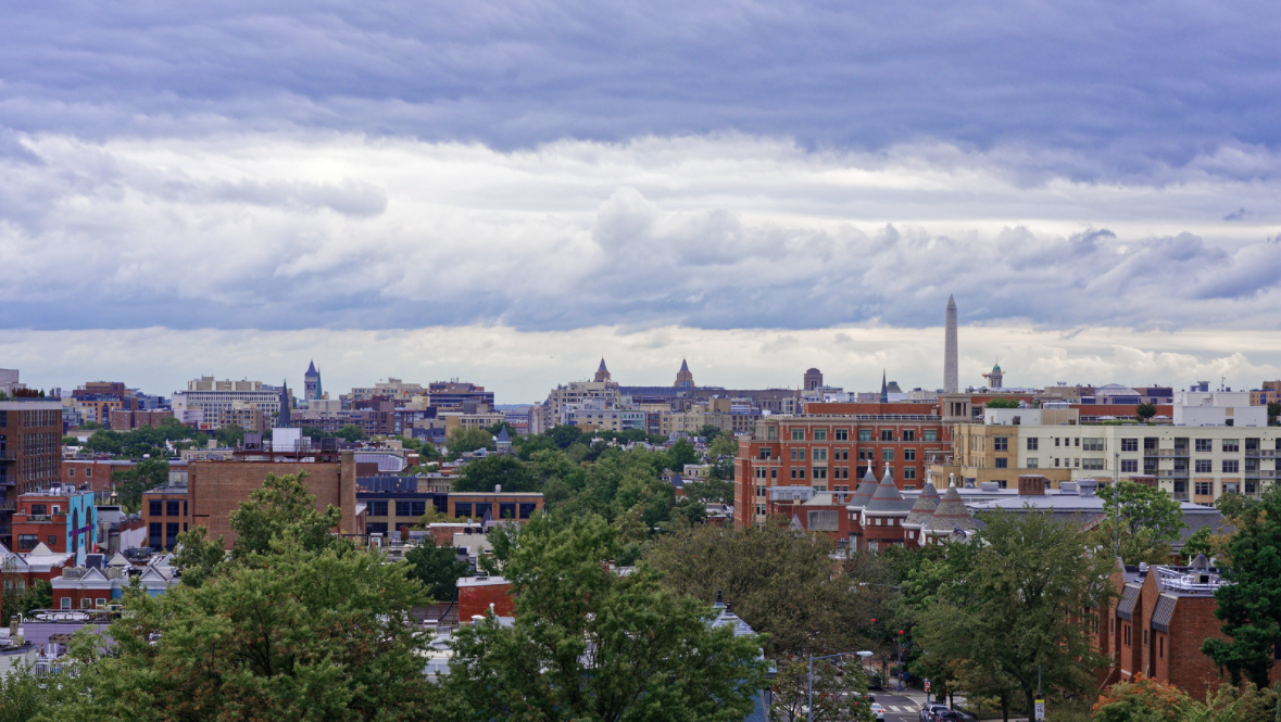 The D.C. skyline from Cardozo High School Saturday. (Rex Block/Flickr)