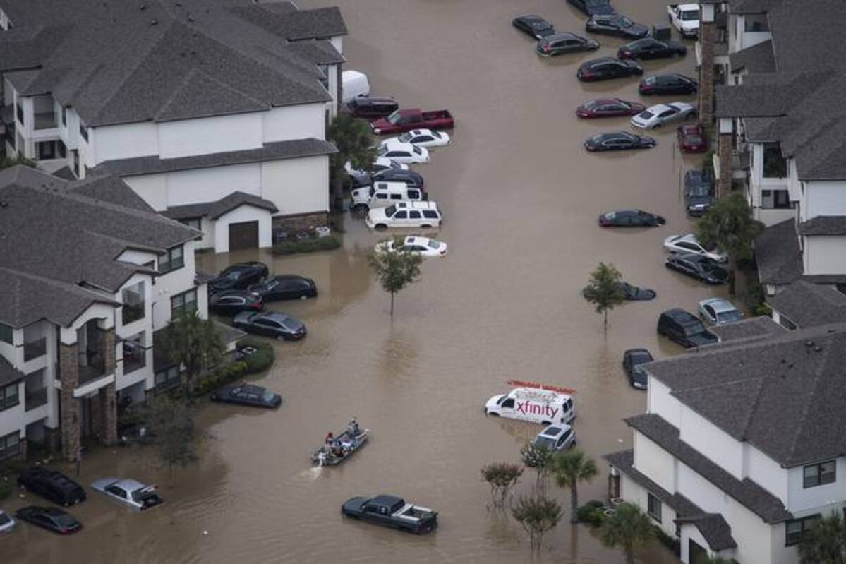 Flooding after Hurricane Harvey. (Jabin Botsford/The Washington Post)