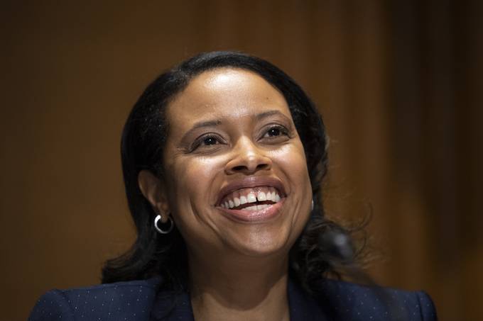 CMS Administrator Chiquita Brooks-LaSure testifies before the Senate Finance Committee in April. (Caroline Brehman/CQ Roll Call/Getty Images)