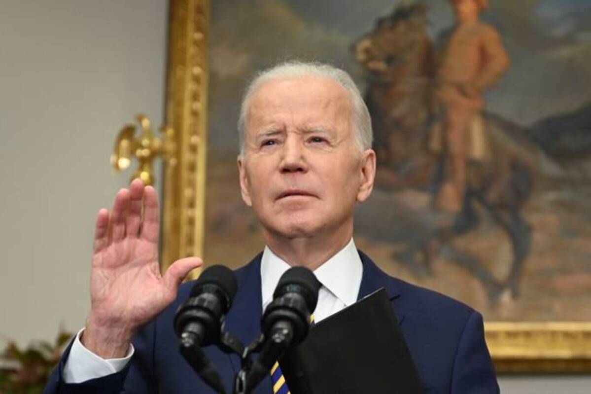 President Biden announces a ban on U.S. imports of Russian oil and gas. (Jim Watson/AFP/Getty Images)