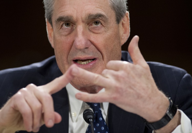 Robert Mueller, then director of the Federal Bureau of Investigation, testifies before the Senate Judiciary Committee in 2013. (Saul Loeb/AFP/Getty Images)</p>  