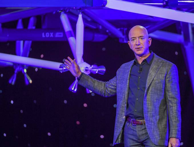 Blue Origin is competing with SpaceX to be the premier private space company to work with the U.S. government. (Jonathan Newton/The Washington Post)