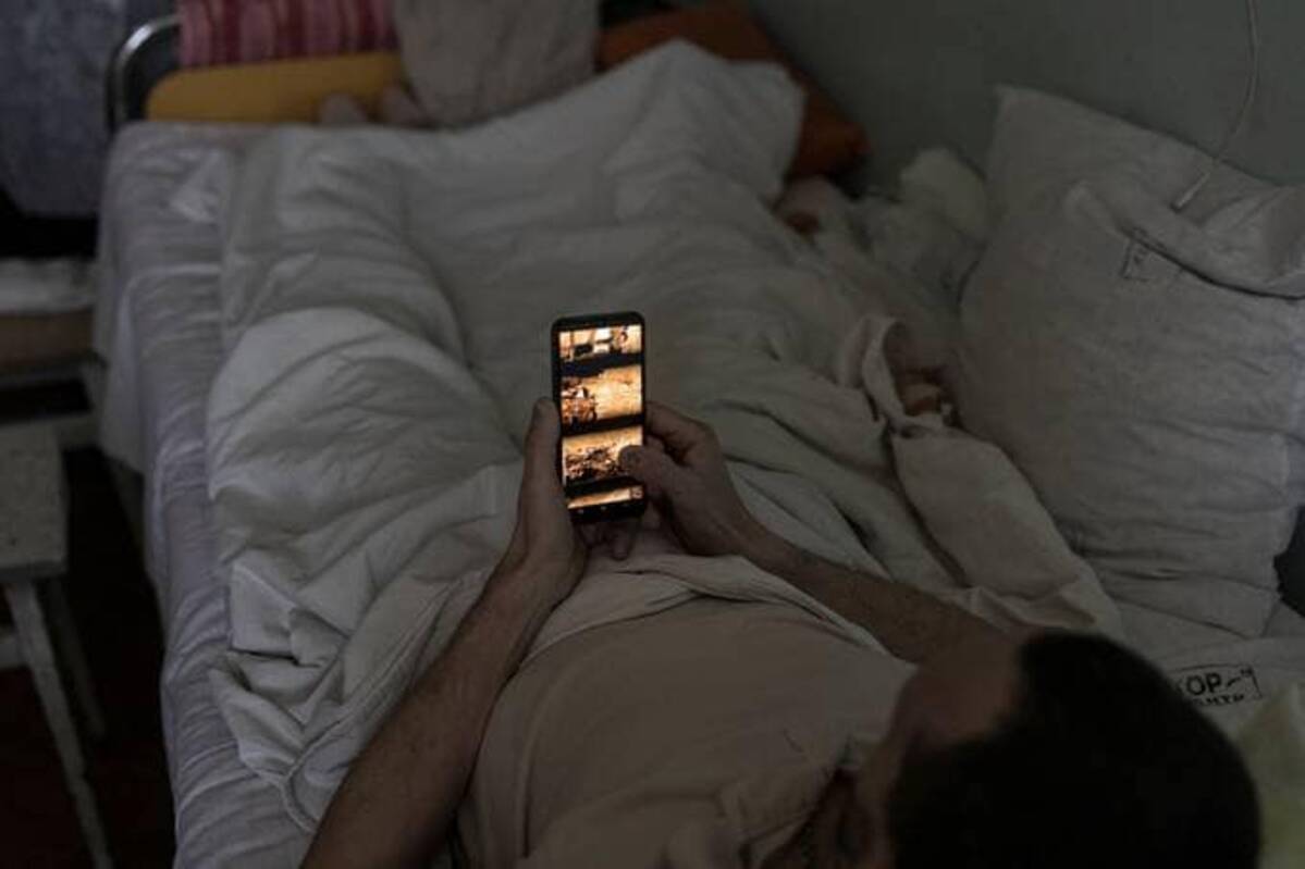 Ukrainians have relied on the Internet for information about the war, as well as communication with other people in the country and around the world. (Marko Djurica/Reuters)