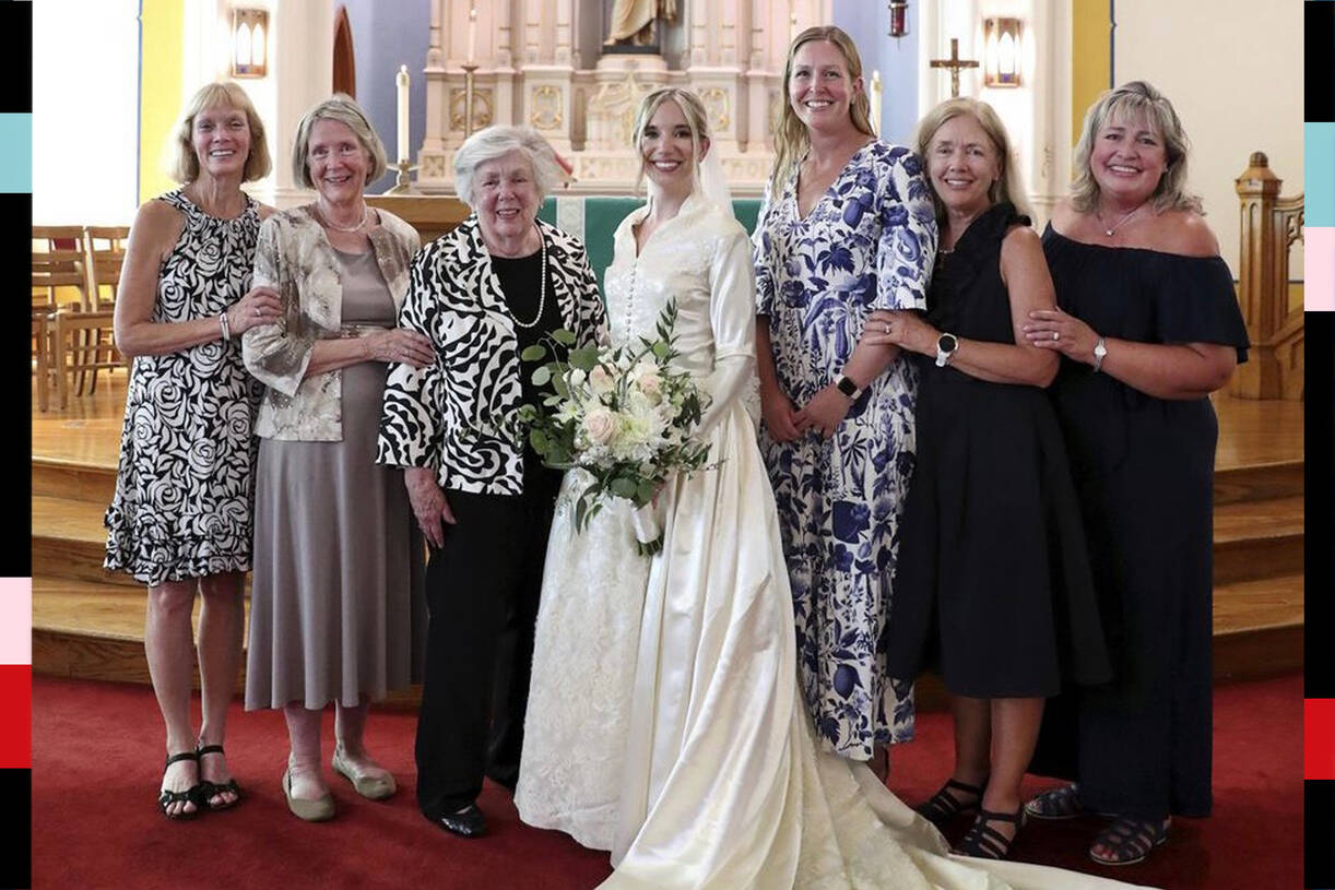 Serena Stoneberg Lipari on her Aug. 5 wedding day. (Courtesy of Julie Frank Mackey)