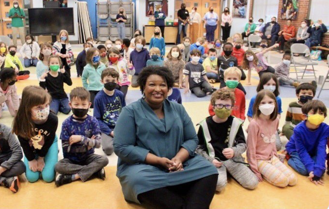 Abrams posted this photo to her campaign Twitter, then deleted it. (Abrams campaign) (Stacey Abrams campaign /TWP)