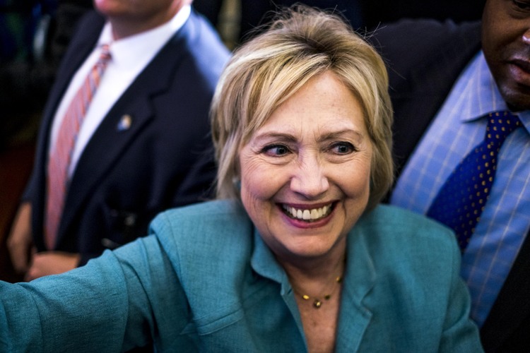 Hillary campaigns in Las Vegas last week.&nbsp;(Melina Mara/The Washington Post)</p>  