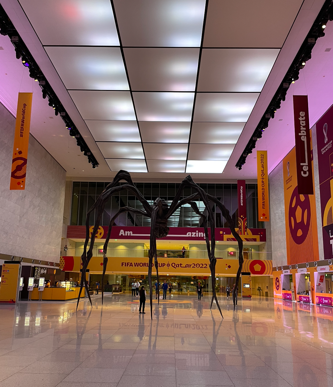The Qatar National Convention Center. (Ishaan Tharoor/The Washington Post)